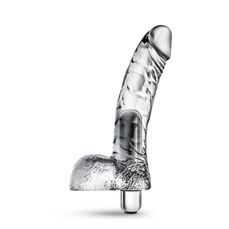 Вібратор Blush Naturally Yours Vibrating Ding Dong Прозорий