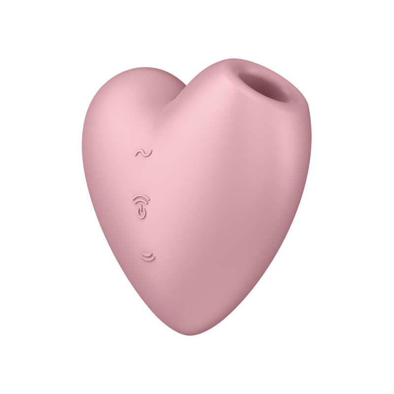 Вакуумный стимулятор-сердце с вибрацией Satisfyer Cutie Heart Light Red Вакуумный стимулятор-сердце с вибрацией Satisfyer Cutie Heart Light Red