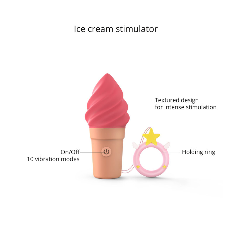 Вибратор-мороженое Love To Love CAND'ICE — RASPBERRY JOLLY Вибратор-мороженое Love To Love CAND'ICE — RASPBERRY JOLLY