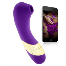 Кліторний стимулятор Amor Vibratissimo Secret Kiss+ Licker фіолетовий/золотий