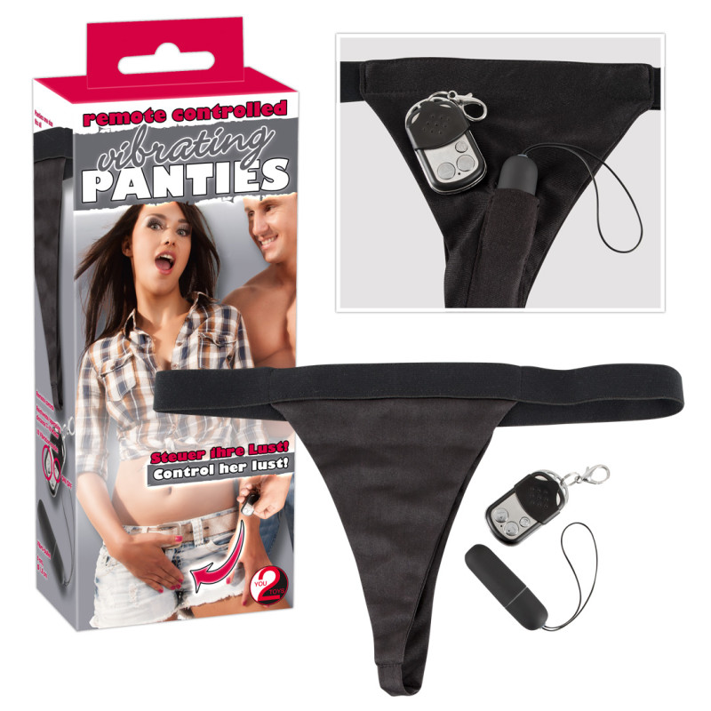 Клиторный стимулятор You2Toys Vibrating Panties + remote Черный Клиторный стимулятор You2Toys Vibrating Panties + remote Черный