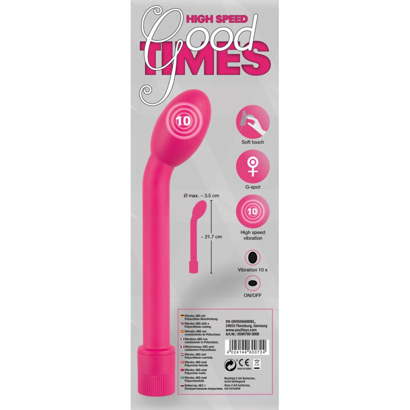 Стимулятор G-точки You2Toys High Speed Good Times Розовый Стимулятор G-точки You2Toys High Speed Good Times Розовый