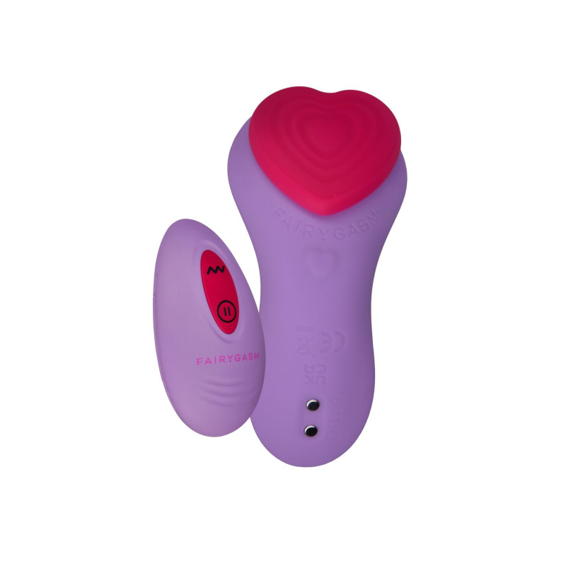 Вибратор в трусики FairyGasm HeartGem violet, на магните, пульт ДУ Вибратор в трусики FairyGasm HeartGem violet, на магните, пульт ДУ
