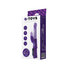 Вибратор с клиторальным стимулятором Toyfa High-Tech fantasy Фиолетовый