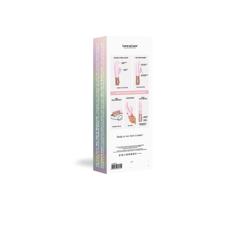Двойной пульсатор-кролик Love To Love SASSY BUNNY - BABY PINK Двойной пульсатор-кролик Love To Love SASSY BUNNY - BABY PINK