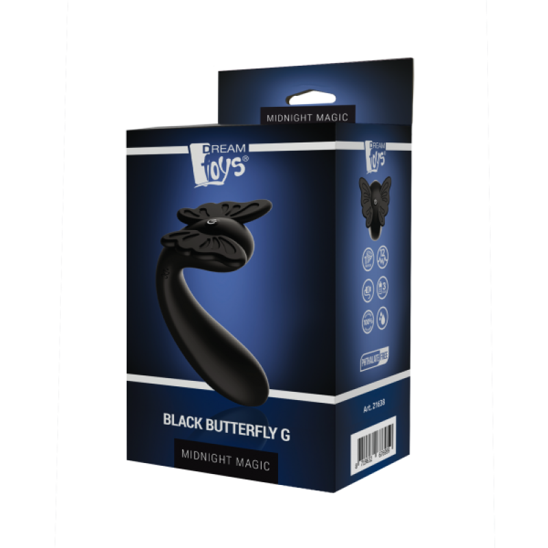 Вібромасажер Dreamtoys Midnight Magic Black Butterfly G Вібромасажер Dreamtoys Midnight Magic Black Butterfly G