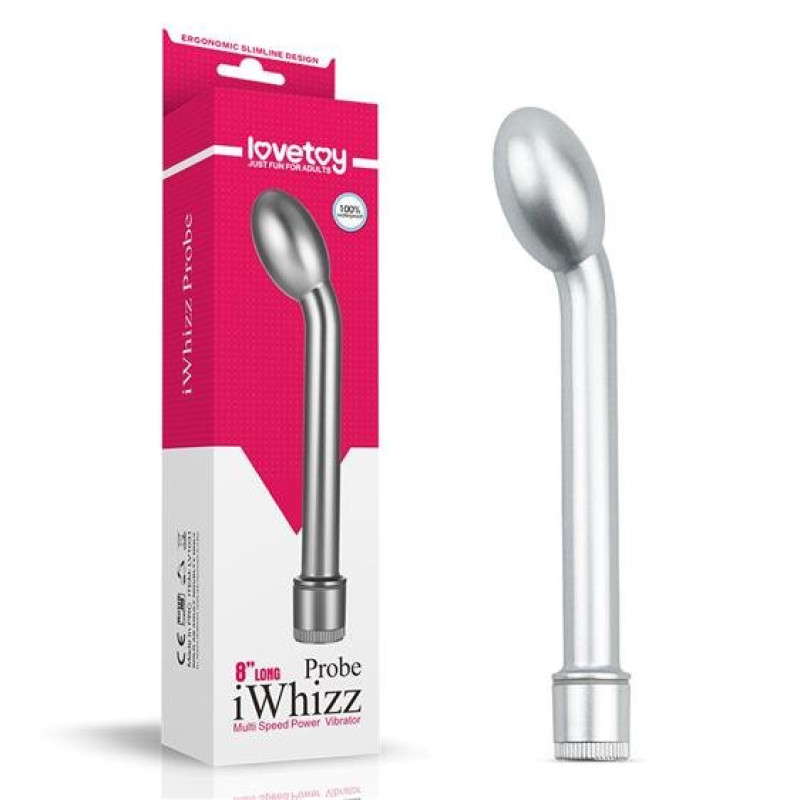 Стимулятор G-точки LoveToy iWhizz Probe G Spot 8" Silver