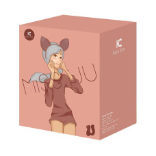 Вакуумный стимулятор с вибрацией KisToy Miss UU Оранжевый игрушка 2-в-1