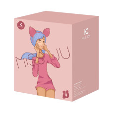 Вакуумный стимулятор с вибрацией KisToy Miss UU Розовый игрушка 2-в-1