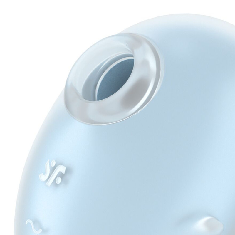 Вакуумный клиторальный стимулятор с вибрацией Satisfyer Cutie Ghost Blue Вакуумный клиторальный стимулятор с вибрацией Satisfyer Cutie Ghost Blue
