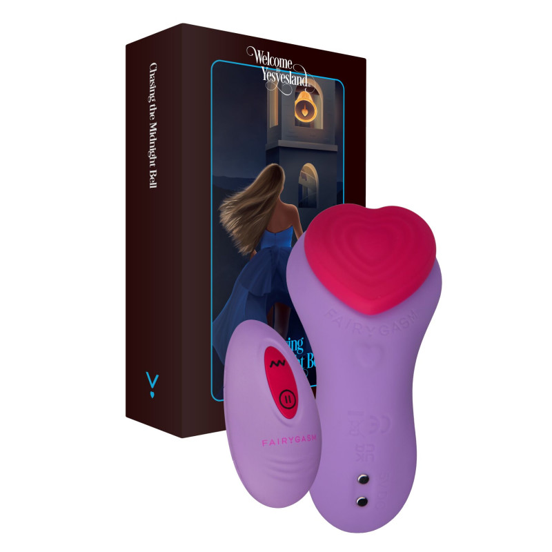 Вибратор в трусики FairyGasm HeartGem violet, на магните, пульт ДУ Вибратор в трусики FairyGasm HeartGem violet, на магните, пульт ДУ