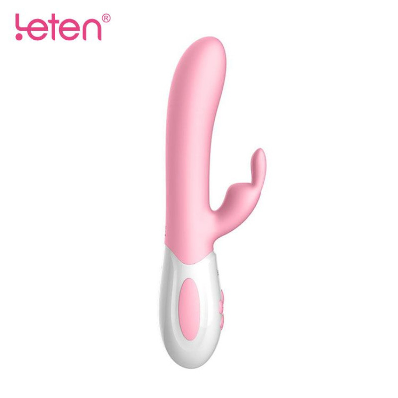 Вібратор-кролик з масажуючим стволом та підігрівом Leten Abby Рожевий Вібратор-кролик з масажуючим стволом та підігрівом Leten Abby Рожевий