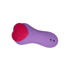 Вибратор в трусики FairyGasm HeartGem violet, на магните, пульт ДУ