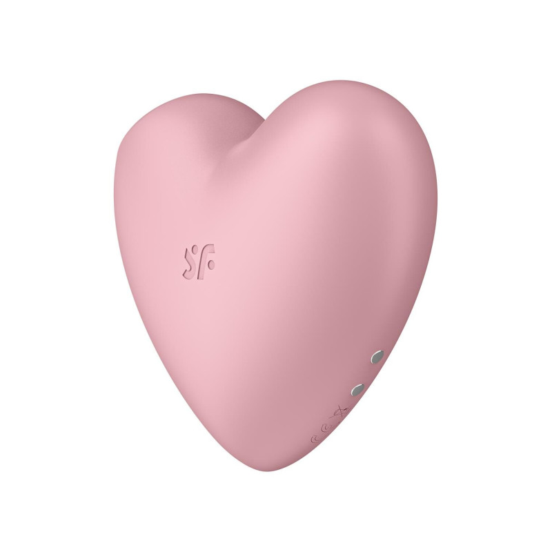 Вакуумный стимулятор-сердце с вибрацией Satisfyer Cutie Heart Light Red Вакуумный стимулятор-сердце с вибрацией Satisfyer Cutie Heart Light Red