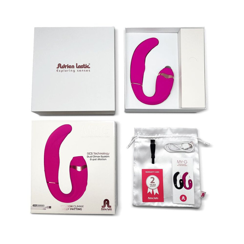 Пульсатор із вакуумною стимуляцією клітора Adrien Lastic My G (Pink) Пульсатор із вакуумною стимуляцією клітора Adrien Lastic My G (Pink)