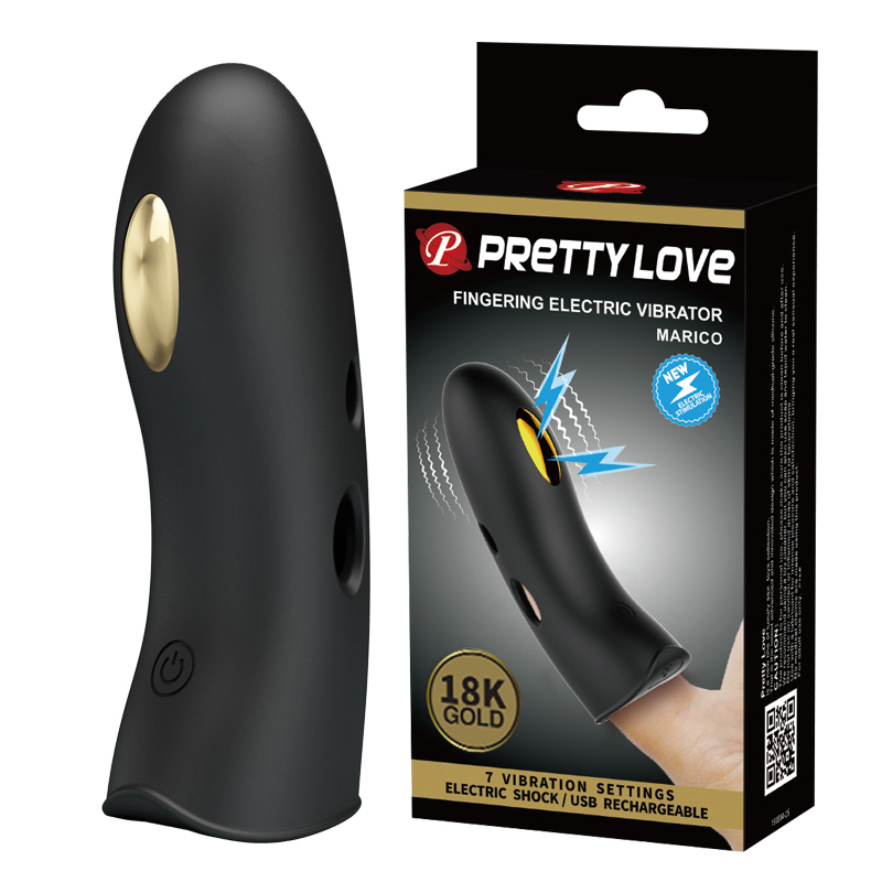 Насадка на палець Pretty Love Marico Fingering Electric Vibrator Black Насадка на палець Pretty Love Marico Fingering Electric Vibrator Black