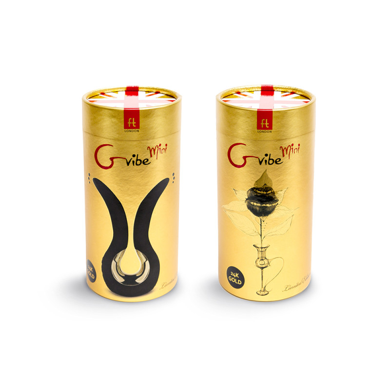 Анатомический вибратор Fun Toys Gvibe MINI GOLD с 24К золотом Анатомический вибратор Fun Toys Gvibe MINI GOLD с 24К золотом