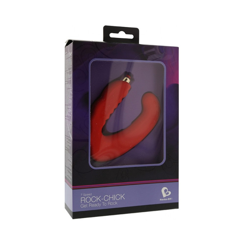Стимулятор клітора та точки G Rocks Off Rock-Chick 7 Червоний