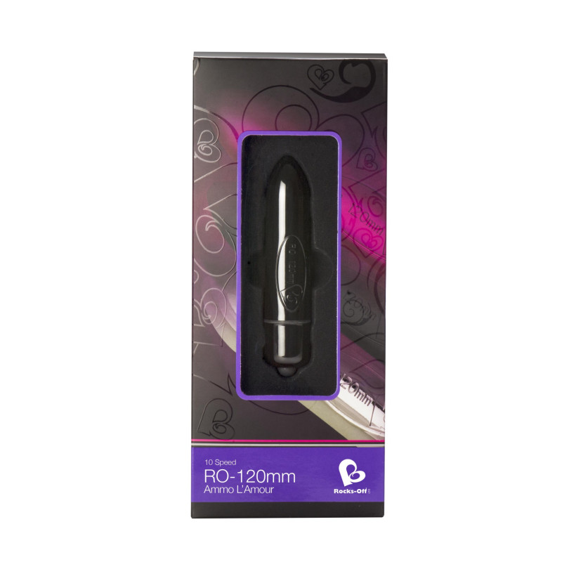 Вібратор Rocks Off RO-120 мм 10 Чорний Вібратор Rocks Off RO-120 мм 10 Чорний