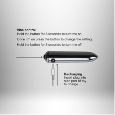 Вибратор Rocks Off Ignition Серебристый