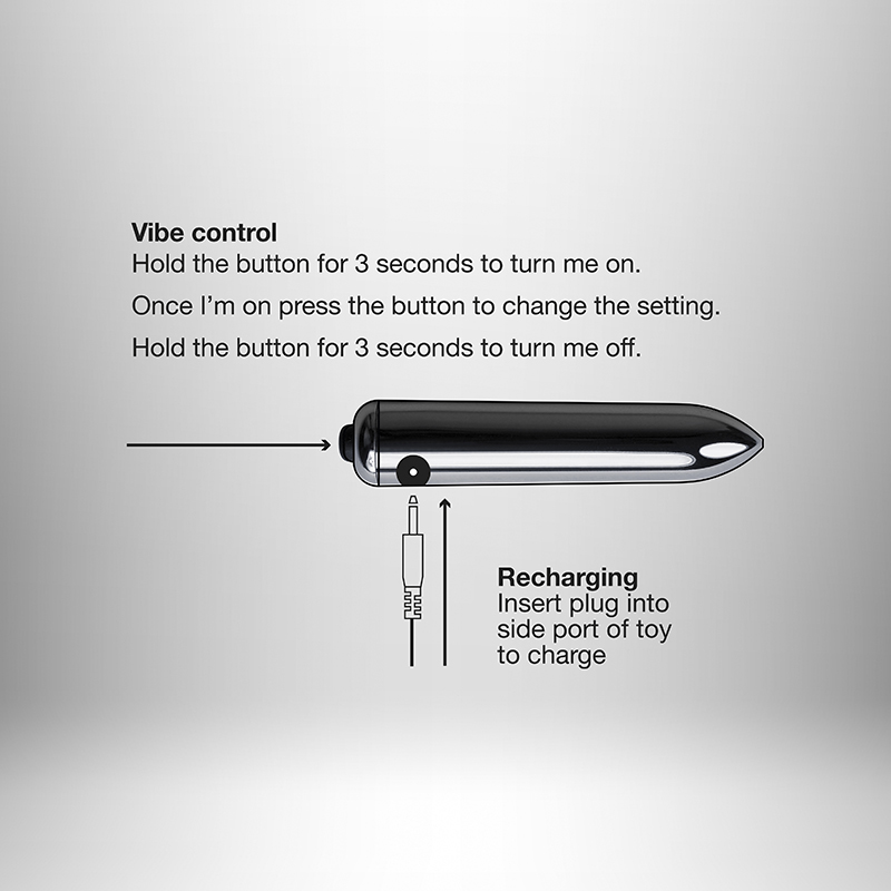 Вибратор Rocks Off Ignition Серебристый