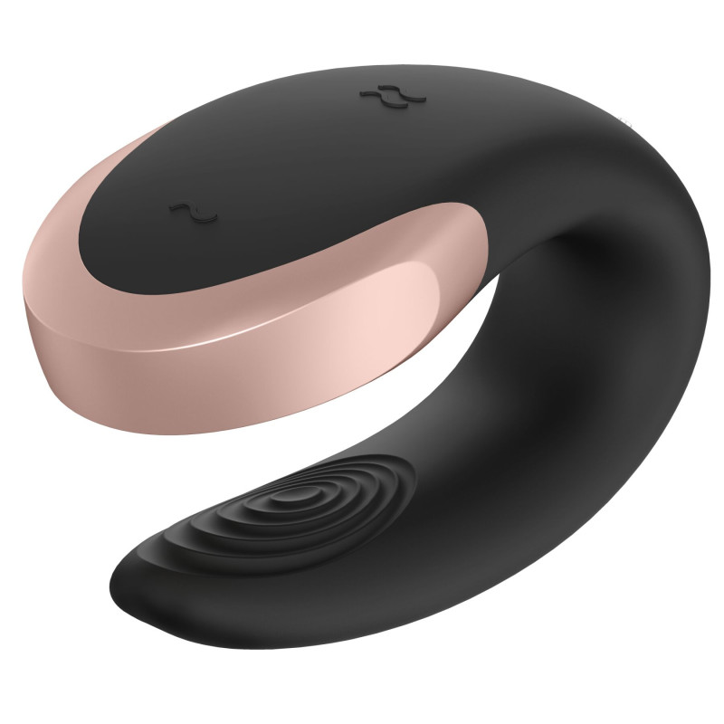 Смарт-вибратор для пар Satisfyer Double Love (Black) Смарт-вибратор для пар Satisfyer Double Love (Black)