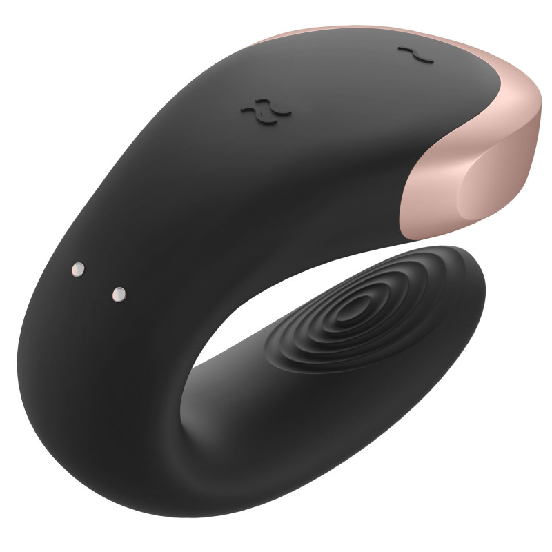 Смарт-вибратор для пар Satisfyer Double Love (Black) Смарт-вибратор для пар Satisfyer Double Love (Black)