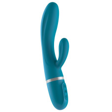 Вибратор-кролик Liebe Bend It Plus Ocean Blue, гибкий, 2 мотора, 10 режимов