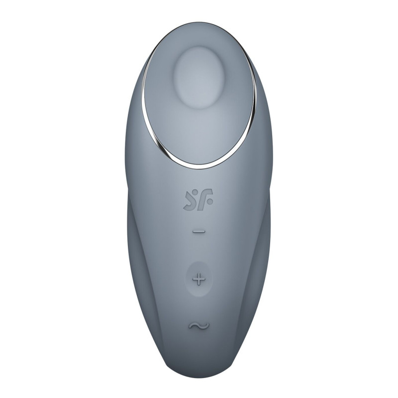 Вибростимулятор-пульсатор Satisfyer Tap & Climax 1 Bluegrey, эффект постукивания пальцем, 2 мотора Вибростимулятор-пульсатор Satisfyer Tap & Climax 1 Bluegrey, эффект постукивания пальцем, 2 мотора