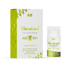 Жидкий вибратор Intt Vibration Caipirinha (15 мл), густой гель, вкусный, действует до 30 минут