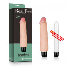 Реалистичный вибратор LoveToy Reel Feel Vibrator 7,8 Телесный