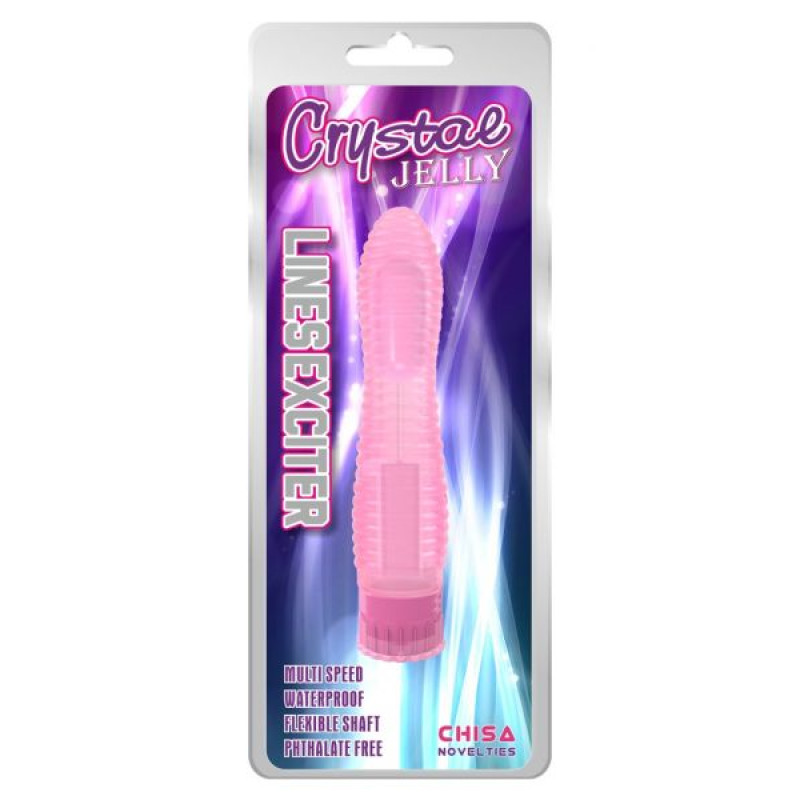 Вибромассажер Chisa Jelly Lines Exciter Розовый