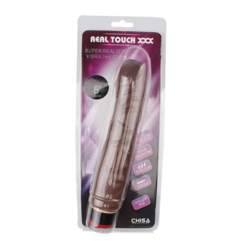 Вибромассажер Chisa 8 Vibe Cock Коричневый Вибромассажер Chisa 8 Vibe Cock Коричневый