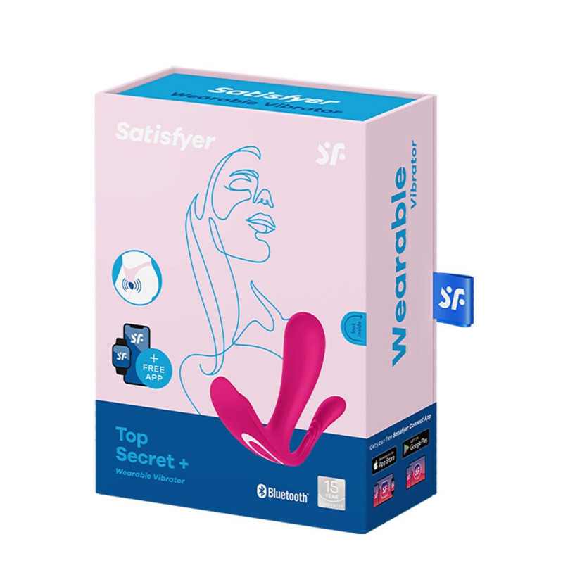 Подвійний смарт-вібратор у трусики Satisfyer Top Secret+ Pink Подвійний смарт-вібратор у трусики Satisfyer Top Secret+ Pink