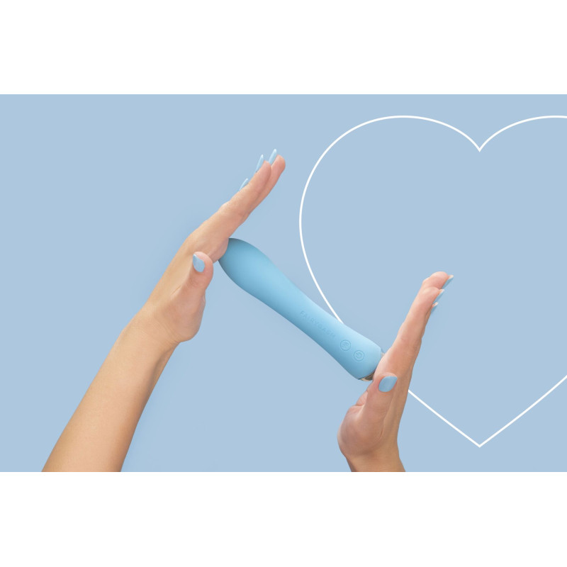 Вибратор с подогревом FairyGasm WowGenie blue, подогрев до 42 °C Вибратор с подогревом FairyGasm WowGenie blue, подогрев до 42 °C
