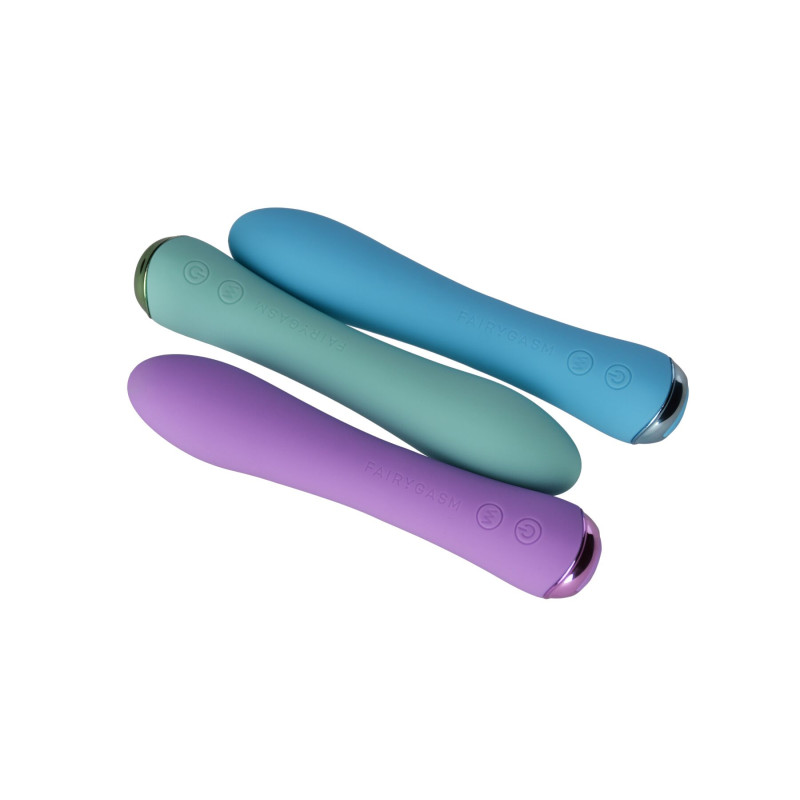 Вибратор с подогревом FairyGasm WowGenie blue, подогрев до 42 °C Вибратор с подогревом FairyGasm WowGenie blue, подогрев до 42 °C