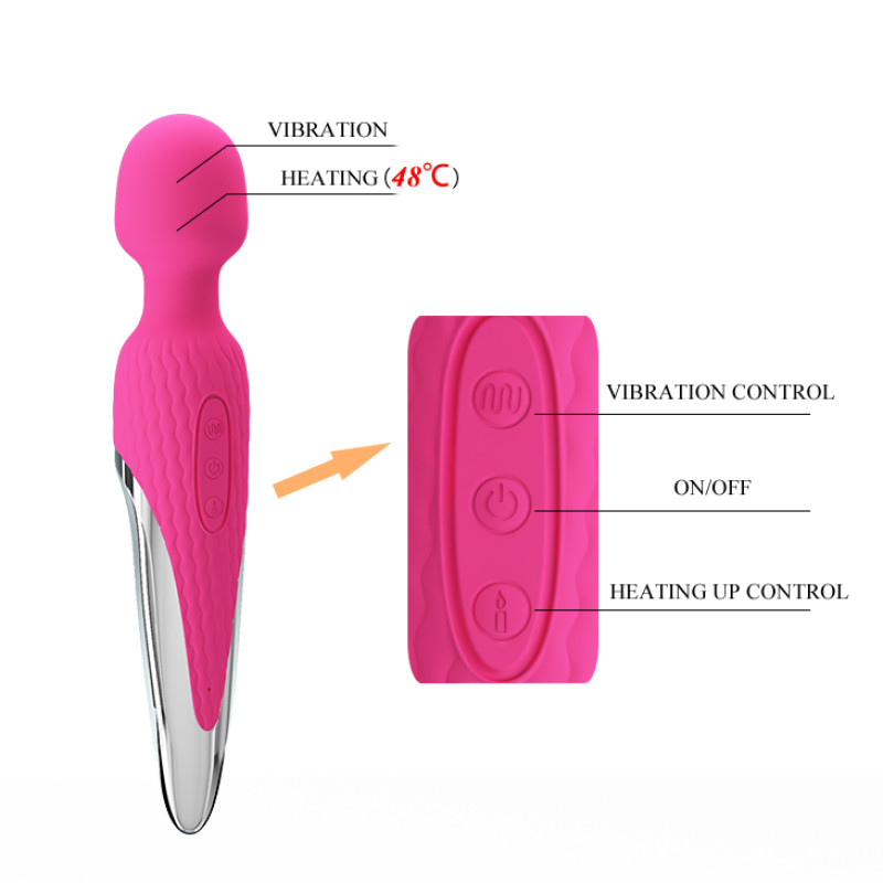 Вибромассажер Pretty Love Antony Heat Massager Pink Вибромассажер Pretty Love Antony Heat Massager Pink