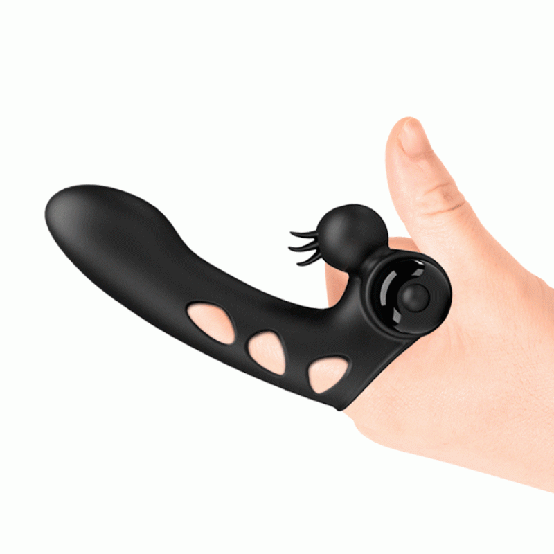 Насадка на палец Pretty Love Orlando Honey Finger Vibrator Black Насадка на палец Pretty Love Orlando Honey Finger Vibrator Black