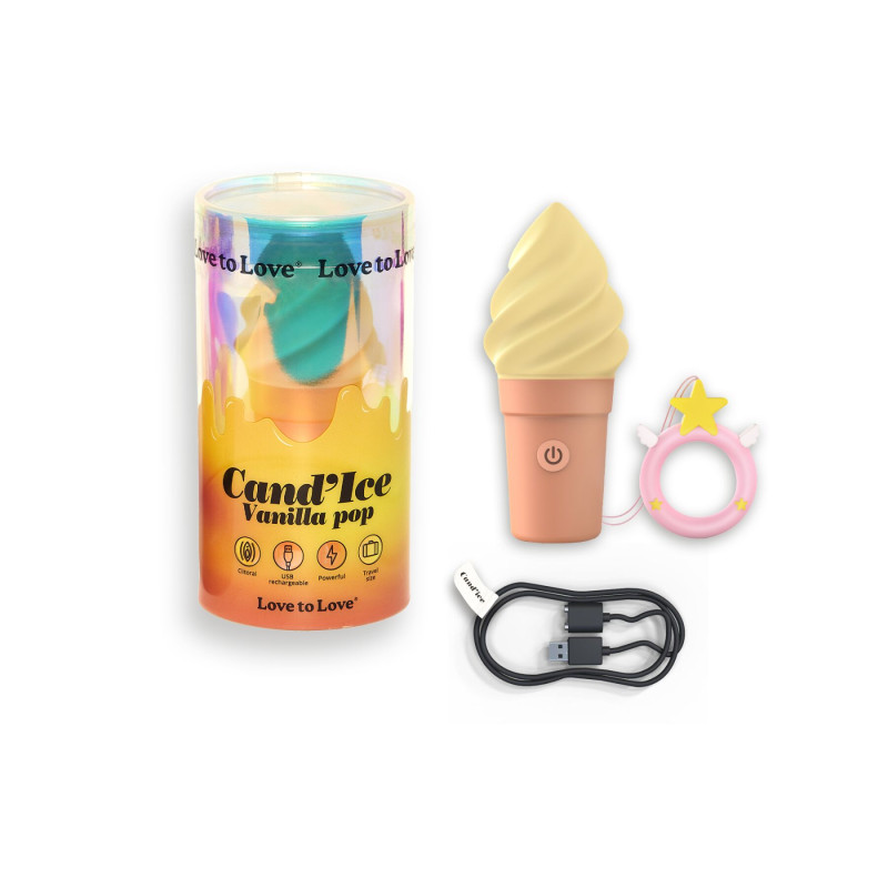 Вибратор-мороженое Love To Love CAND'ICE — VANILLA POP Вибратор-мороженое Love To Love CAND'ICE — VANILLA POP