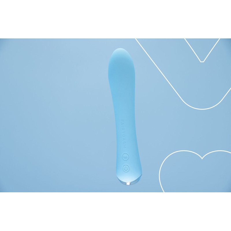 Вибратор с подогревом FairyGasm WowGenie blue, подогрев до 42 °C Вибратор с подогревом FairyGasm WowGenie blue, подогрев до 42 °C