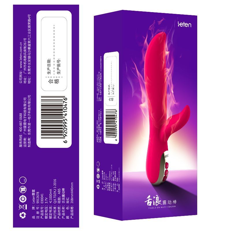 Хвильовий вібратор із підігрівом Leten Tongue Wave Vibrator м'який кінчик, хвильовий масаж Хвильовий вібратор із підігрівом Leten Tongue Wave Vibrator м'який кінчик, хвильовий масаж