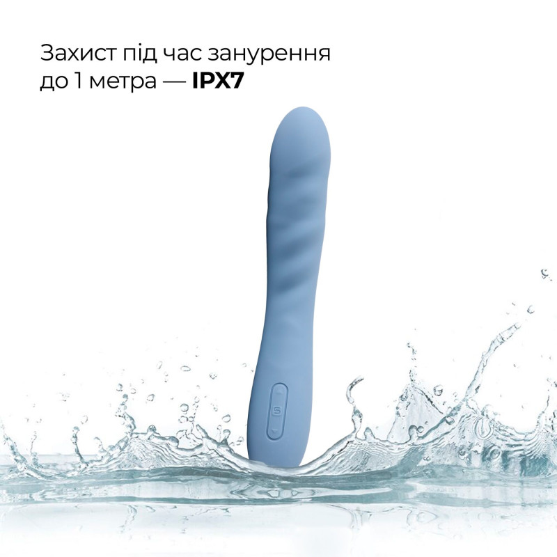 Смарт-вибратор с пульсацией Svakom Ava Neo Cornflower Blue, 15 режимов работы, водонепроницаемый Смарт-вибратор с пульсацией Svakom Ava Neo Cornflower Blue, 15 режимов работы, водонепроницаемый