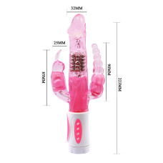Hi-tech вібратор LyBaile Pretty Bunny Vibrator Triple Pleasure