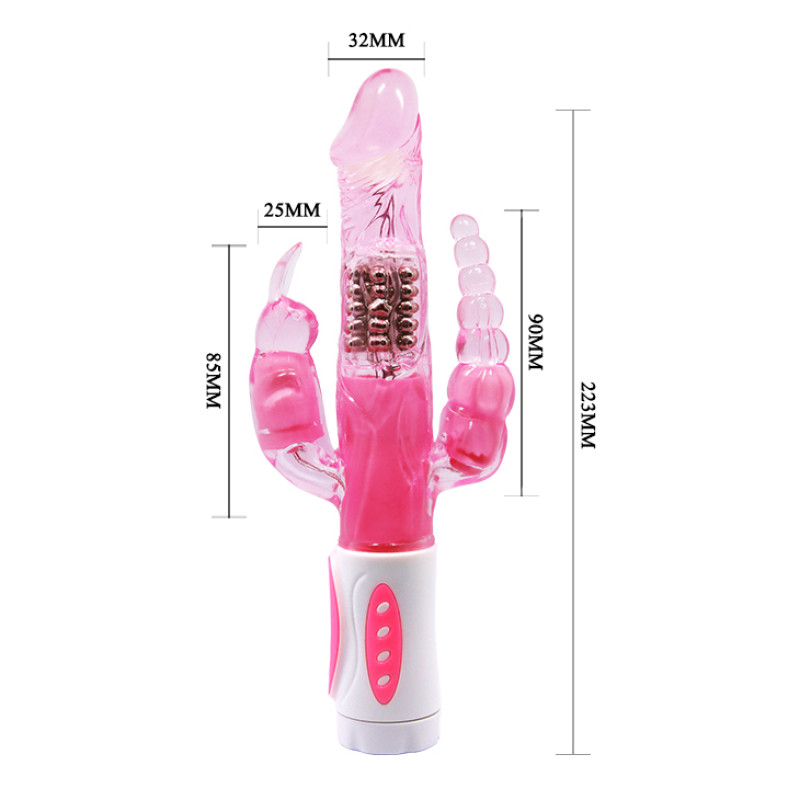 Hi-tech вібратор LyBaile Pretty Bunny Vibrator Triple Pleasure Hi-tech вібратор LyBaile Pretty Bunny Vibrator Triple Pleasure