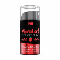 Рідкий вібратор Intt Vibration Strawberry (15мл) EXTRA GREEN