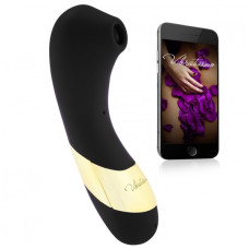 Кліторний стимулятор Amor Vibratissimo Secret Kiss+ Licker чорний/золотий