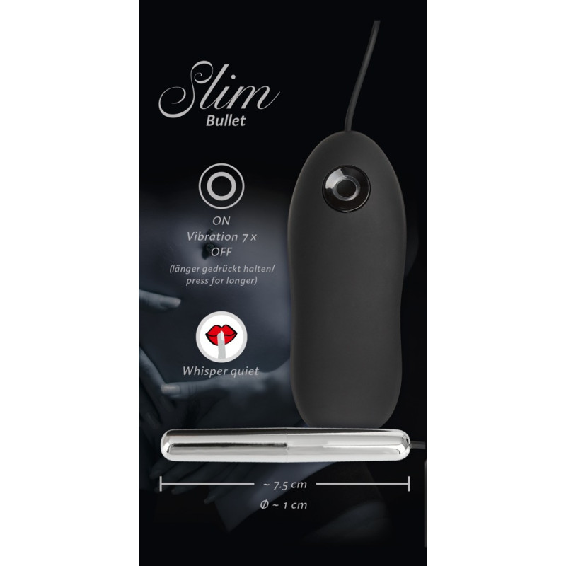 Віброкуль You2Toys Slim Bullet Чорна Віброкуль You2Toys Slim Bullet Чорна