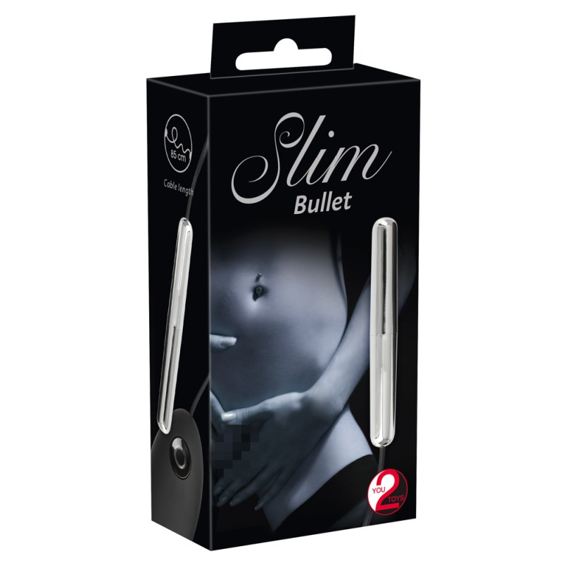 Віброкуль You2Toys Slim Bullet Чорна Віброкуль You2Toys Slim Bullet Чорна