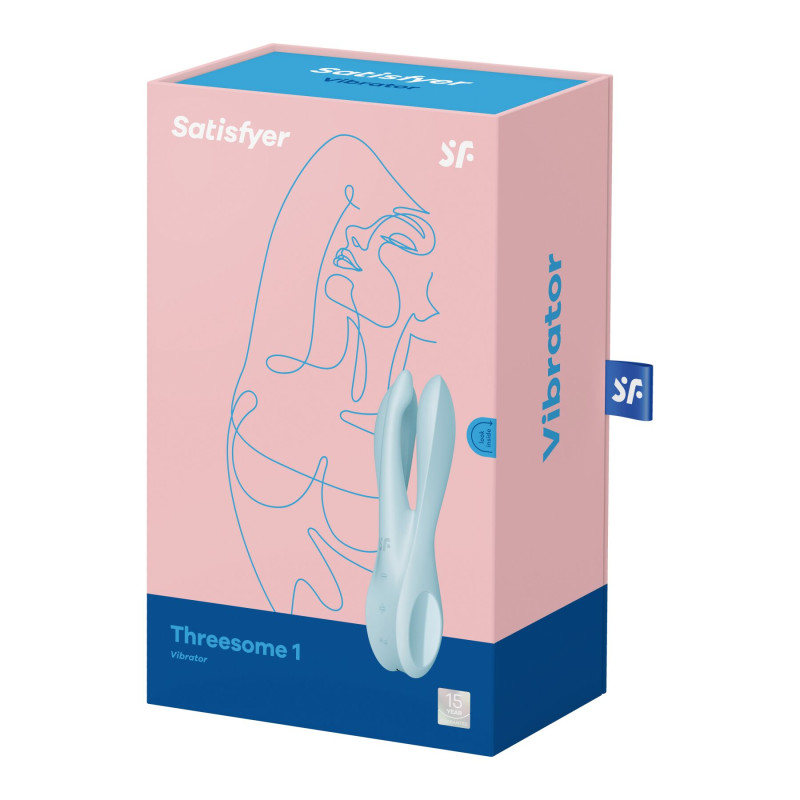Клиторальный вибратор Satisfyer Threesome 1 Light Blue Клиторальный вибратор Satisfyer Threesome 1 Light Blue