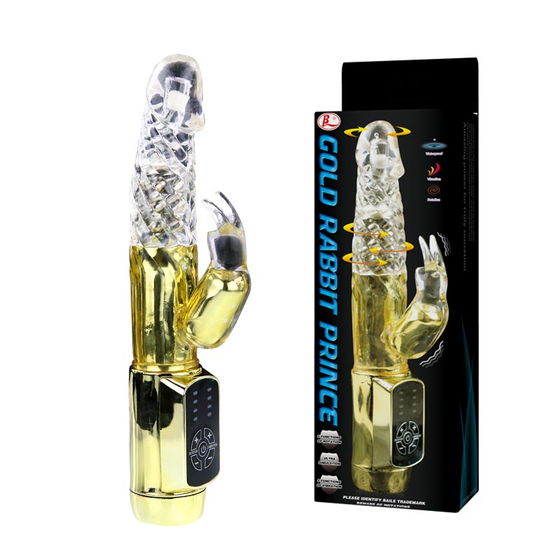 Вибратор LyBaile Multi-speed Vibration and Rotation with pearls Clear